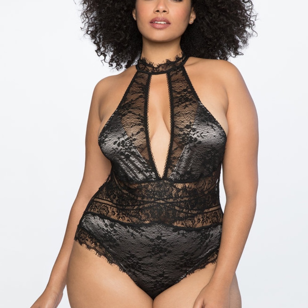 Eloquii Lace Bodysuit Lingerie 1x